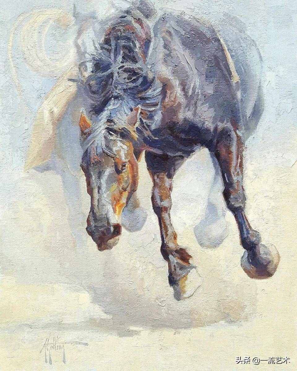 美国90后美女画家，画马堪称一绝
