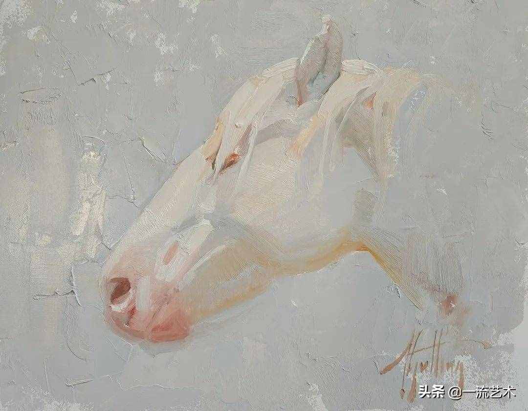 美国90后美女画家，画马堪称一绝