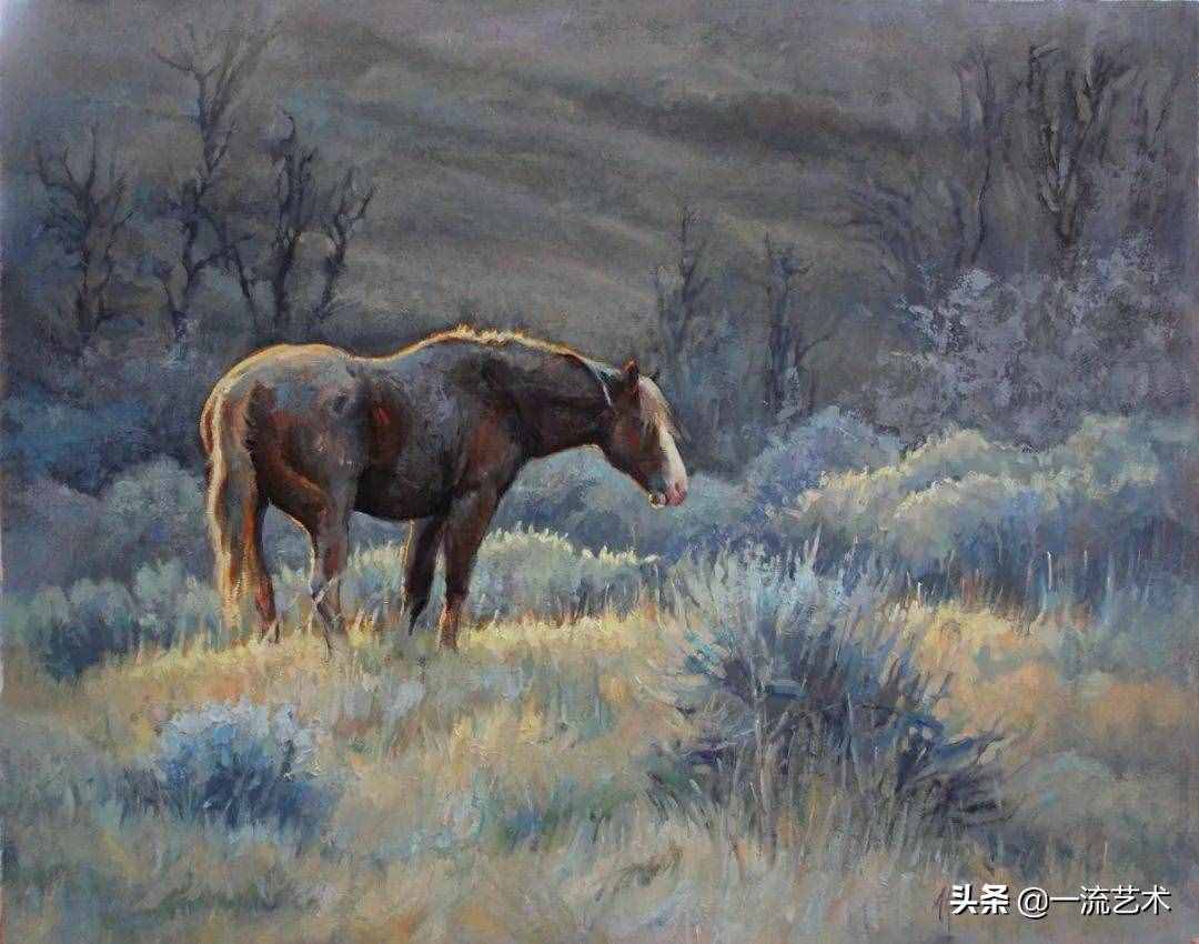 美国90后美女画家，画马堪称一绝