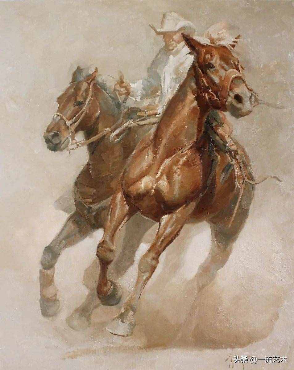 美国90后美女画家，画马堪称一绝