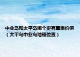 中业岛和太平岛哪个更有军事价值（太平岛中业岛地理位置）