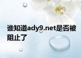 谁知道ady9.net是否被阻止了