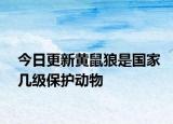 今日更新黄鼠狼是国家几级保护动物