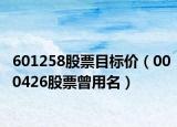 601258股票目标价（000426股票曾用名）