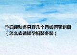 孕妇装秋冬只穿几个月如何买划算（怎么去选择孕妇装冬装）