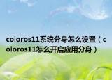 coloros11系统分身怎么设置（coloros11怎么开启应用分身）
