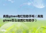 真我gtneo有红包助手吗（真我gtneo怎么设置红包助手）