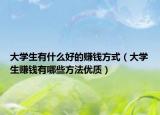 大学生有什么好的赚钱方式（大学生赚钱有哪些方法优质）
