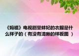 《妈祖》电视剧里蚌妃的衣服是什么样子的（有没有清晰的样板图 ）