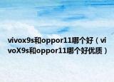 vivox9s和oppor11哪个好（vivoX9s和oppor11哪个好优质）