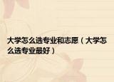 大学怎么选专业和志愿（大学怎么选专业最好）