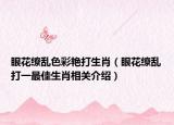 眼花缭乱色彩艳打生肖（眼花缭乱打一最佳生肖相关介绍）