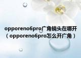 opporeno6pro广角镜头在哪开（opporeno6pro怎么开广角）