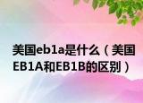 美国eb1a是什么（美国EB1A和EB1B的区别）
