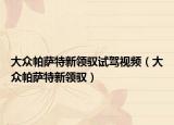 大众帕萨特新领驭试驾视频（大众帕萨特新领驭）