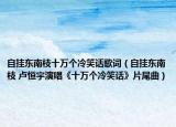 自挂东南枝十万个冷笑话歌词（自挂东南枝 卢恒宇演唱《十万个冷笑话》片尾曲）