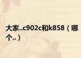 大家..c902c和k858（哪个..）