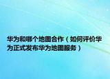 华为和哪个地图合作（如何评价华为正式发布华为地图服务）