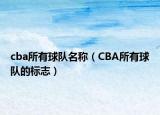 cba所有球队名称（CBA所有球队的标志）
