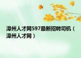 漳州人才网597最新招聘司机（漳州人才网）