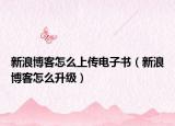 新浪博客怎么上传电子书（新浪博客怎么升级）