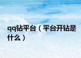 qq钻平台（平台开钻是什么）