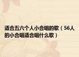 适合五六个人小合唱的歌（56人的小合唱适合唱什么歌）