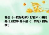 韩剧《一枝梅归来》好看不（讲的是什么故事 是不是《一枝梅》的延续）