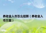 养老金入市怎么结算（养老金入市方案）
