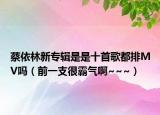 蔡依林新专辑是是十首歌都排MV吗（前一支很霸气啊~~~）