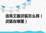 洛克王国灵狐怎么得（灵狐在哪里）