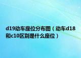 d19动车座位分布图（动车d18和c10区别是什么座位）