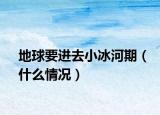 地球要进去小冰河期（什么情况）