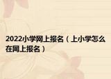 2022小学网上报名（上小学怎么在网上报名）