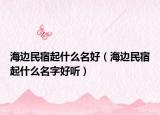 海边民宿起什么名好（海边民宿起什么名字好听）