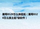 黑莓8520怎么换壁纸（黑莓8320怎么换主题?装软件）
