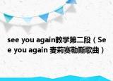 see you again教学第二段（See you again 麦莉赛勒斯歌曲）