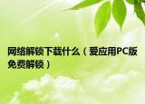 网络解锁下载什么（爱应用PC版免费解锁）