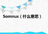 Somnus（什么意思）