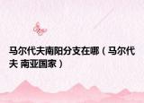 马尔代夫南阳分支在哪（马尔代夫 南亚国家）