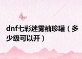 dnf七彩迷雾袖珍罐（多少级可以开）