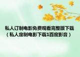 私人订制电影免费观看完整版下载（私人定制电影下载1百度影音）