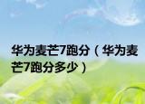 华为麦芒7跑分（华为麦芒7跑分多少）