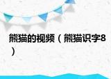 熊猫的视频（熊猫识字8）