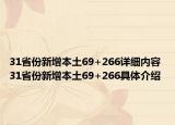 31省份新增本土69+266详细内容 31省份新增本土69+266具体介绍