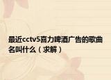 最近cctv5喜力啤酒广告的歌曲名叫什么（求解）