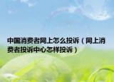 中国消费者网上怎么投诉（网上消费者投诉中心怎样投诉）