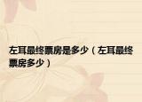 左耳最终票房是多少（左耳最终票房多少）