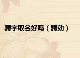 骋字取名好吗（骋効）