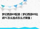 梦幻西游69配速（梦幻西游69比武FC怎么加点怎么才算强）